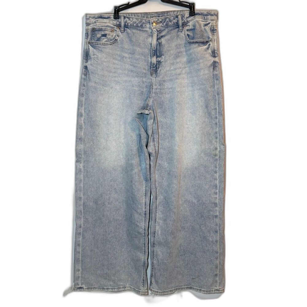 American Eagle Super Highest Rise Baggy Wide Leg Jeans 16